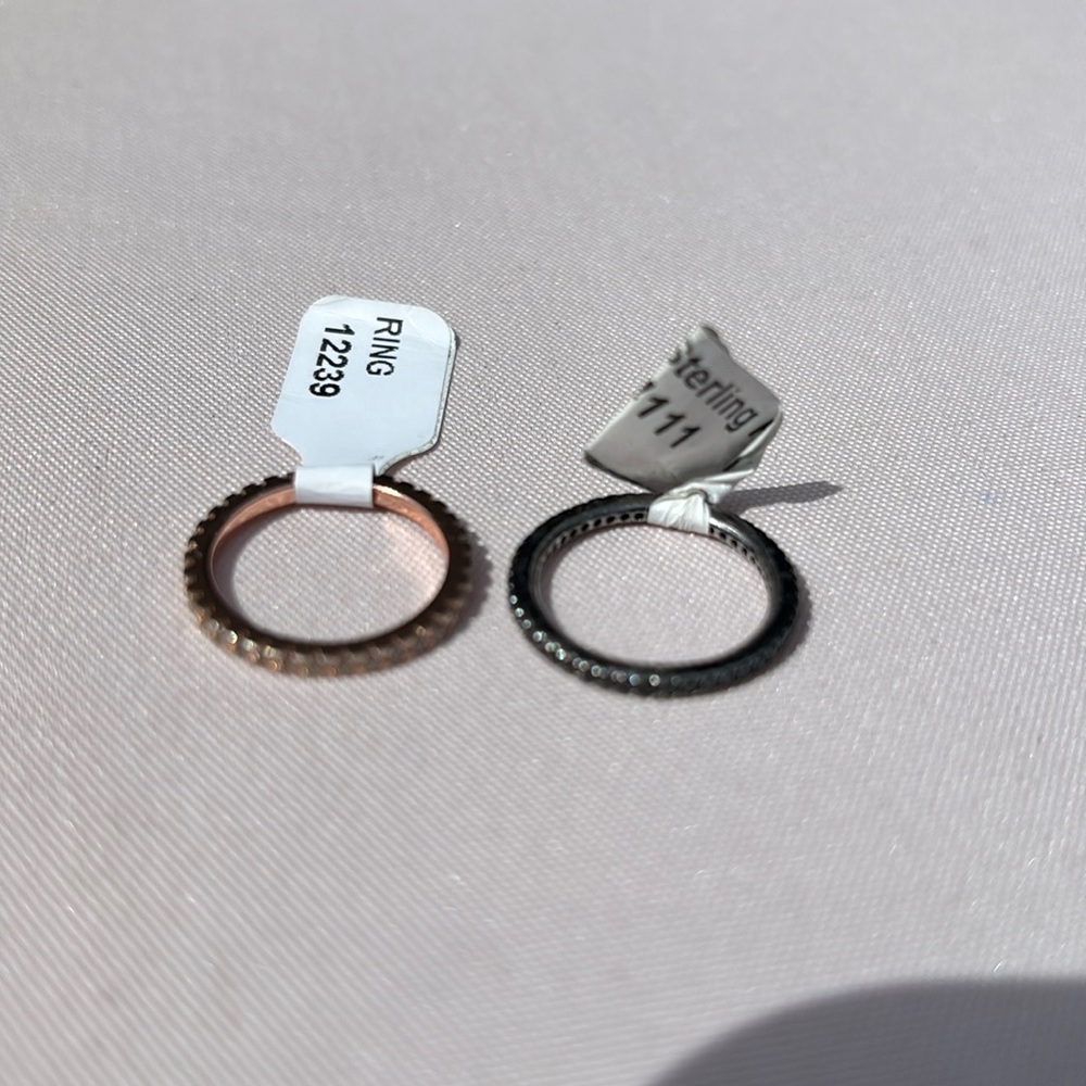 Sterling Silver Eternity Stacking Ring Set - image 1